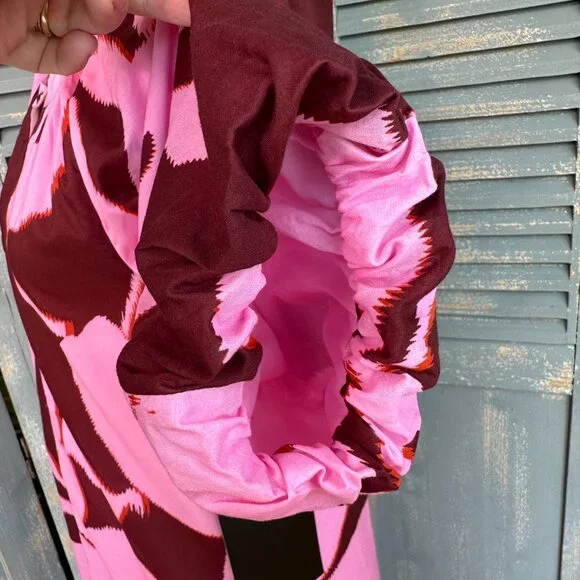 Tuckernuck Lyles Maxi Dress Pink Palm Sz XS NWOT - Picture 8 of 16